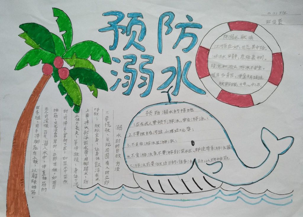 防溺水安全教育手抄报，预防溺水的措施