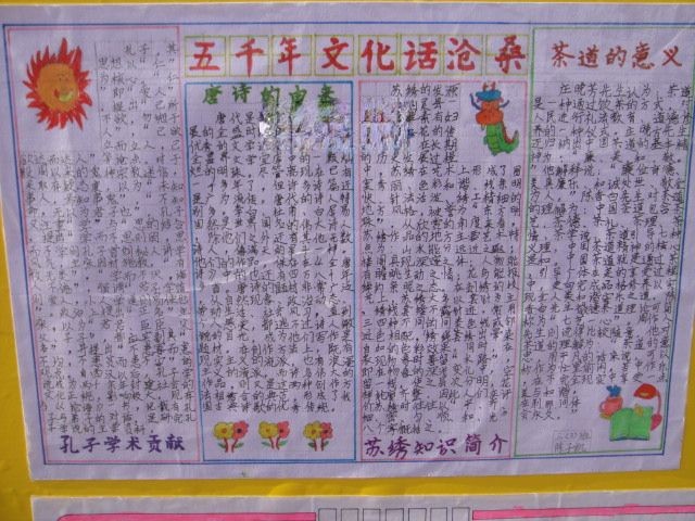 中国传统文化主题手抄报