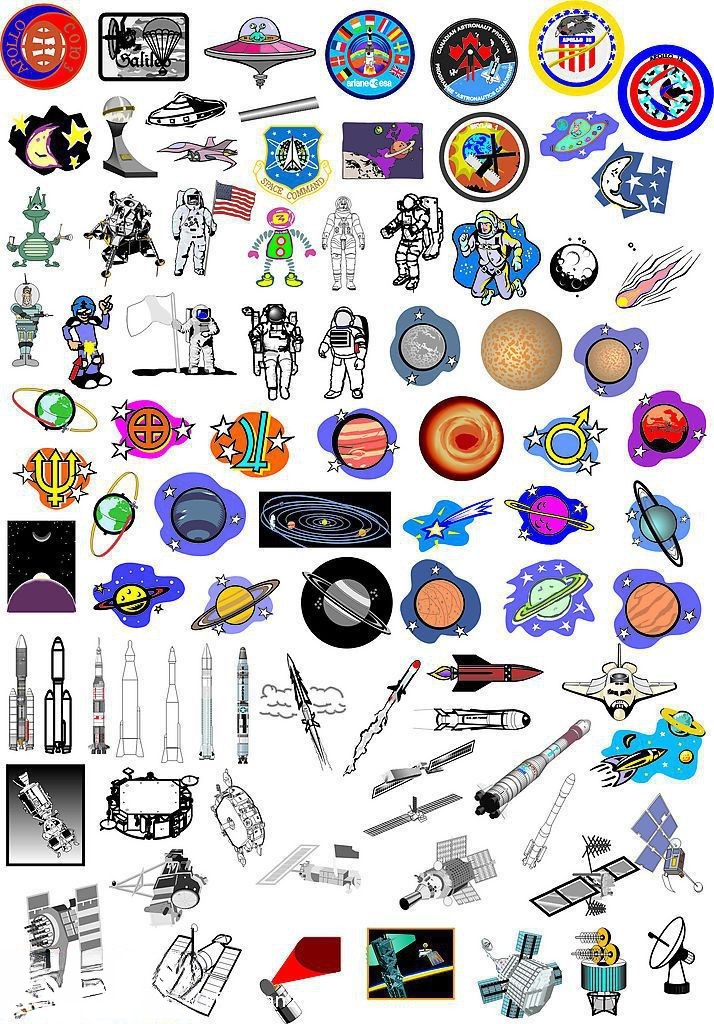 卫星火箭飞船航空等插图