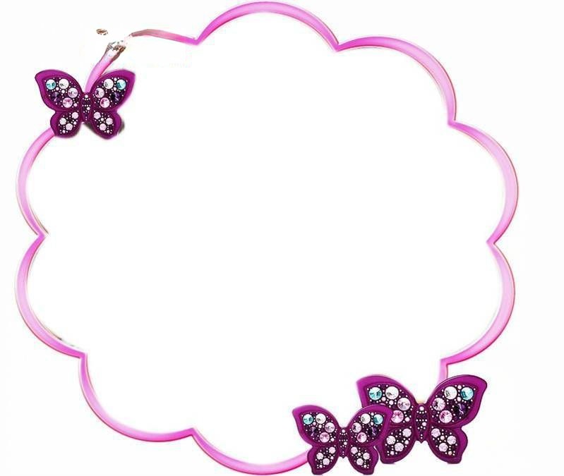 女生可爱蝴蝶边框