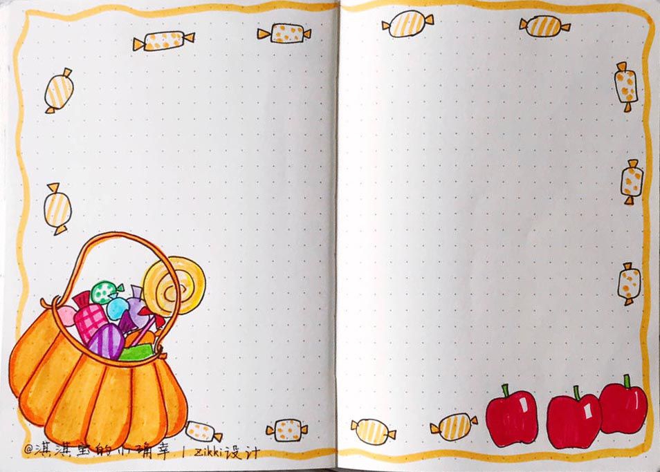 万圣节手抄报图片简单又漂亮，不多的精品