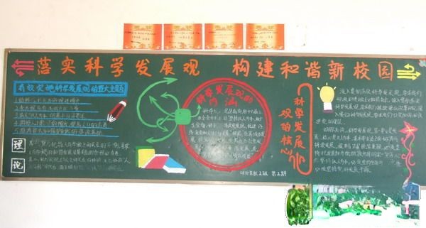 校园板报：落实科学发展观 构建和谐校园