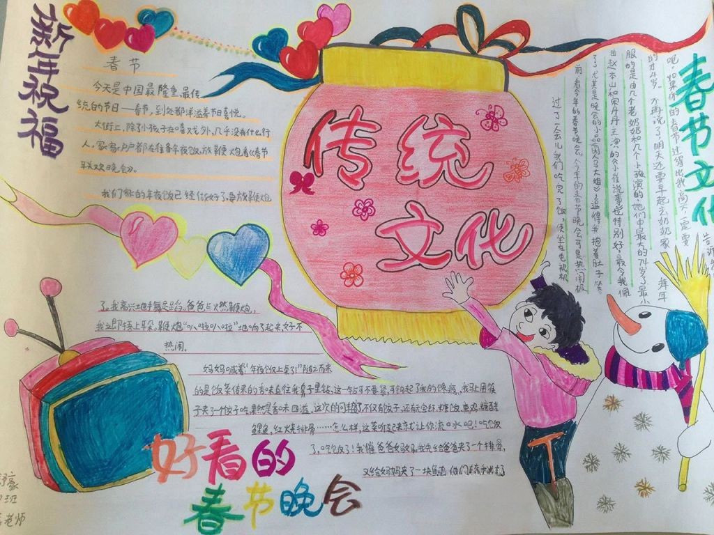 多彩的中国传统文化手抄报