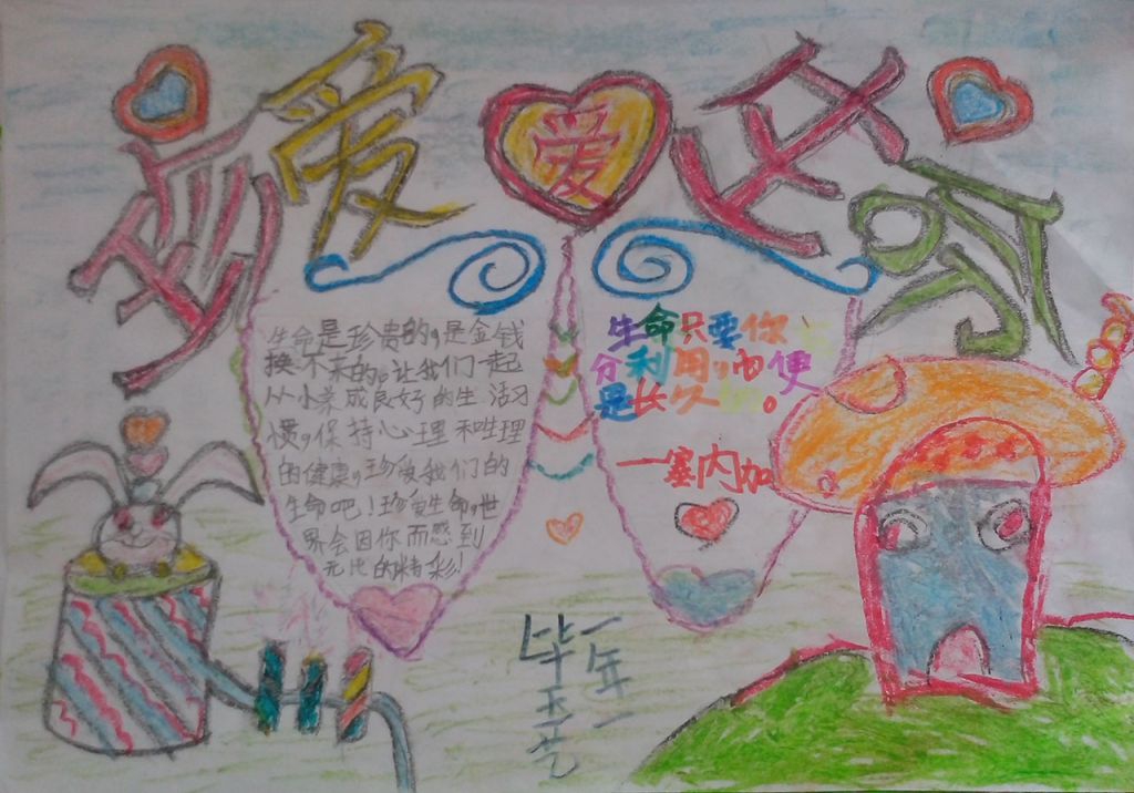 珍爱生命手抄小报图片