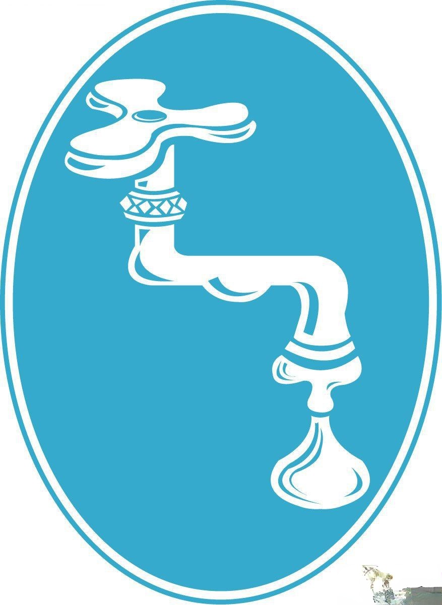 节约用水主题黑板报插图：水龙头