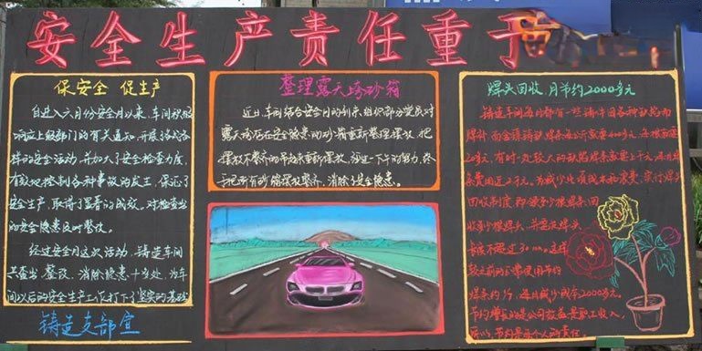 企业安全板报:安全生产责任重于泰山 企业安全板报:安全生产责任重于泰山