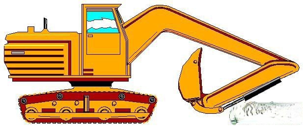 作文库板报倾情奉献：黑板报常用插图之56种工程机械