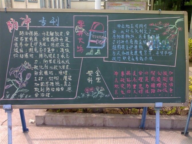 煤矿安全黑板报图片-zuowenku.net网友非亦作品