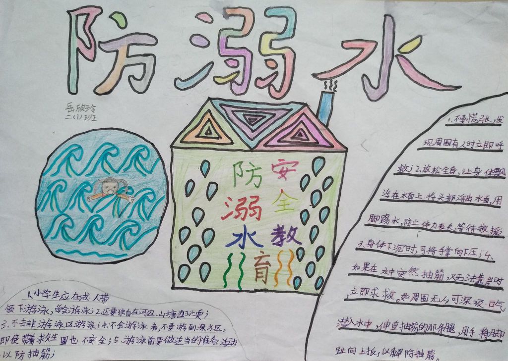 防溺水安全教育手抄报，预防溺水的措施
