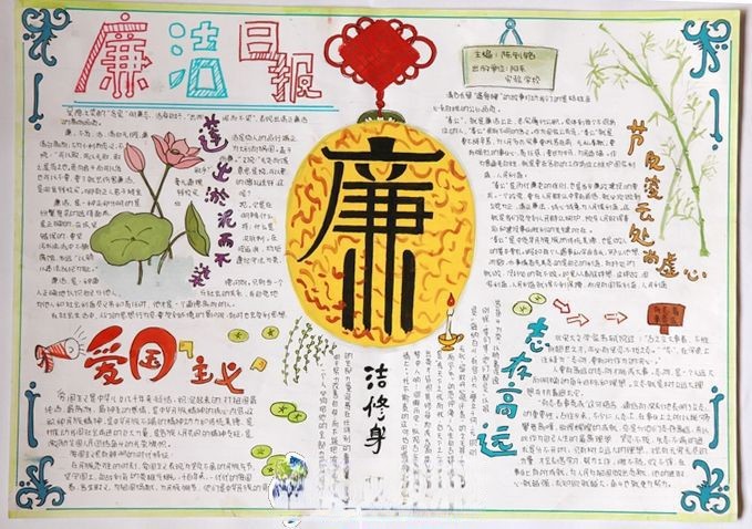廉洁日报设计作品图片欣赏