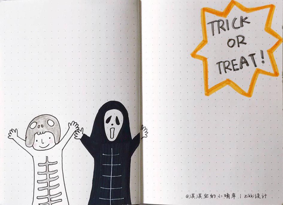 万圣节手抄报图片简单又漂亮，不多的精品