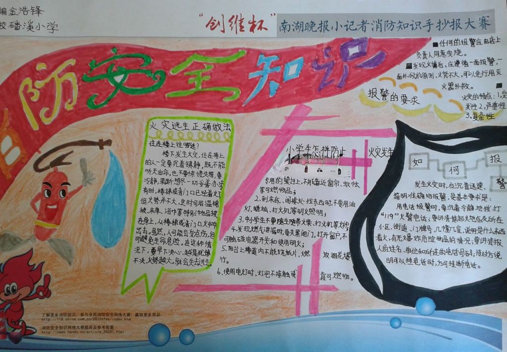 消防知识手抄报大赛作品 消防知识手抄报大赛作品