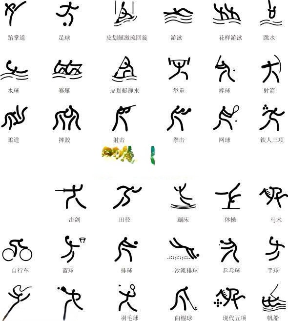奥运板报必用：运动会项目小插图