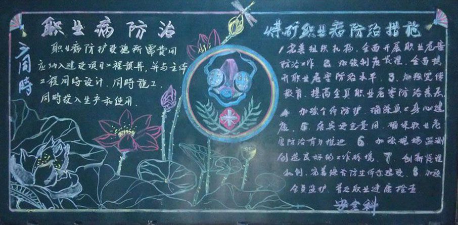 煤矿职业病防治黑板报