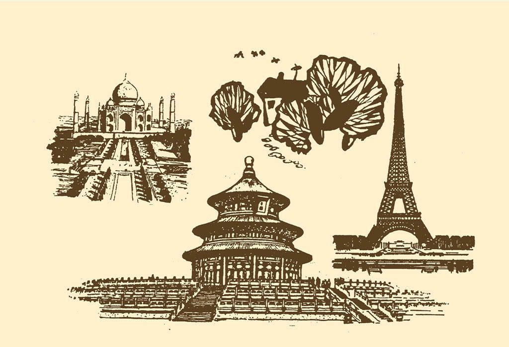 建筑风景类小插图荟萃