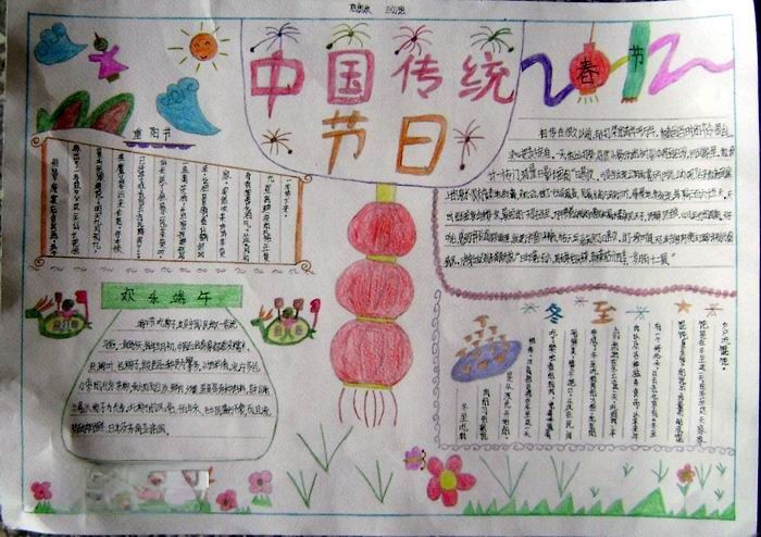 传统文化手抄报图片