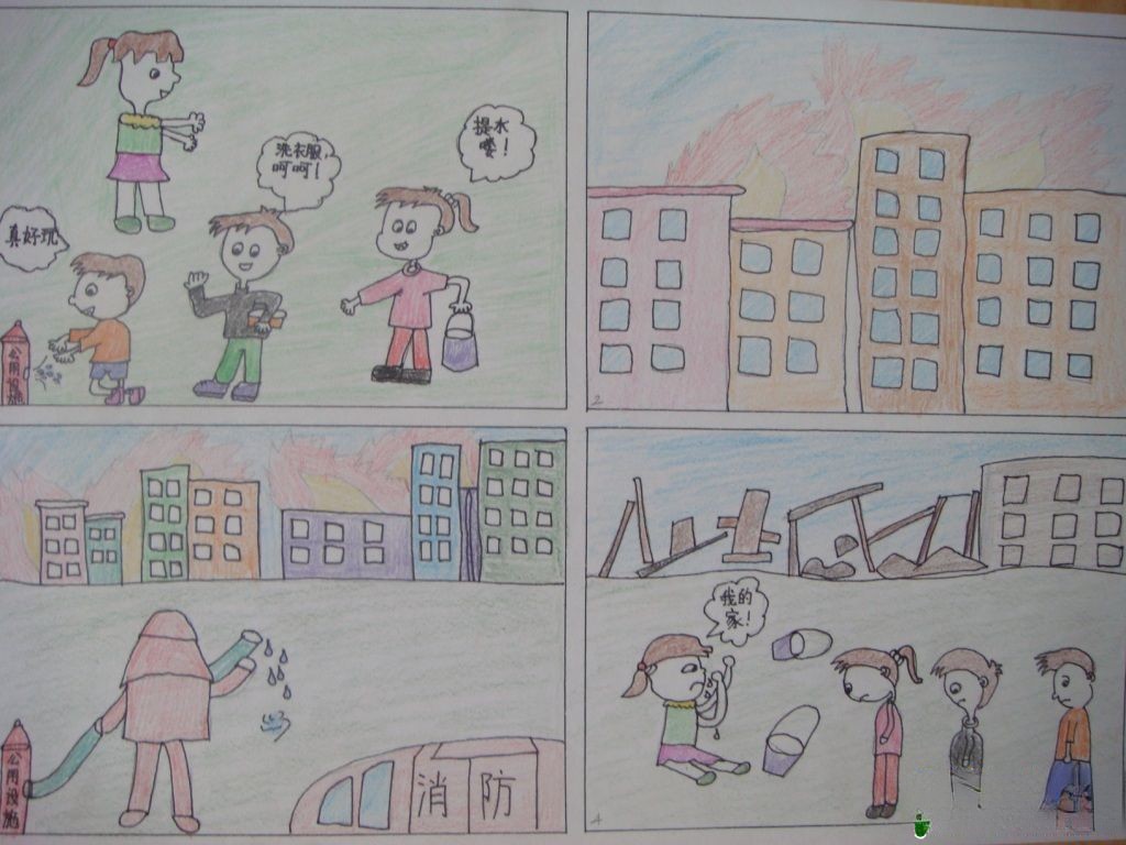 节约用水漫画插图欣赏