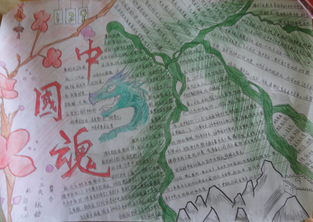 129运动手抄报简单又漂亮，铭记血铸的青春
