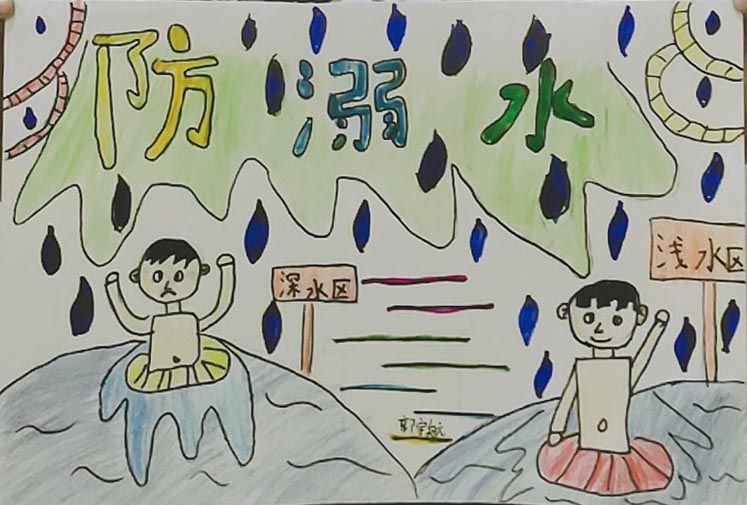 最新防溺水手抄报模板