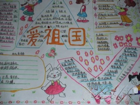 12.9爱祖国运动手抄报设计图