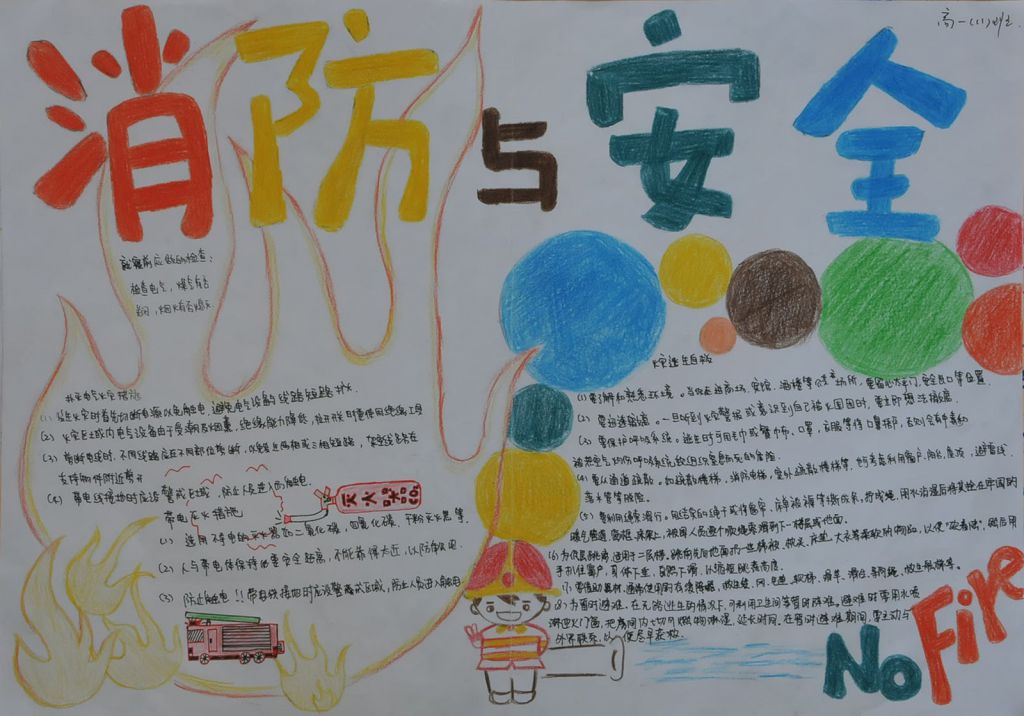119消防安全日手抄报版面设计图 119消防安全日手抄报版面设计图