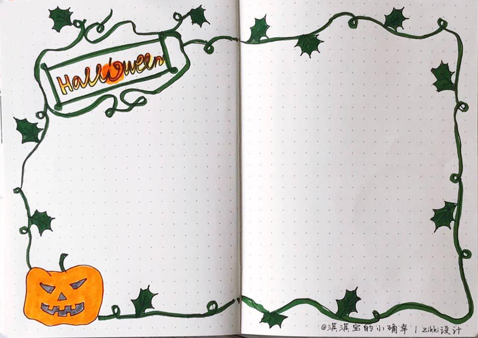 万圣节手抄报图片简单又漂亮，不多的精品