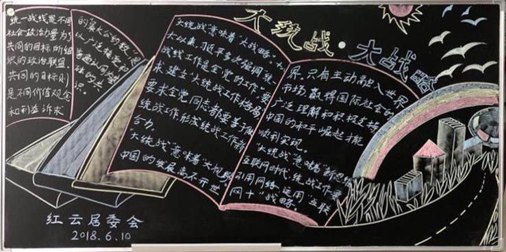 统战知识宣传黑板报