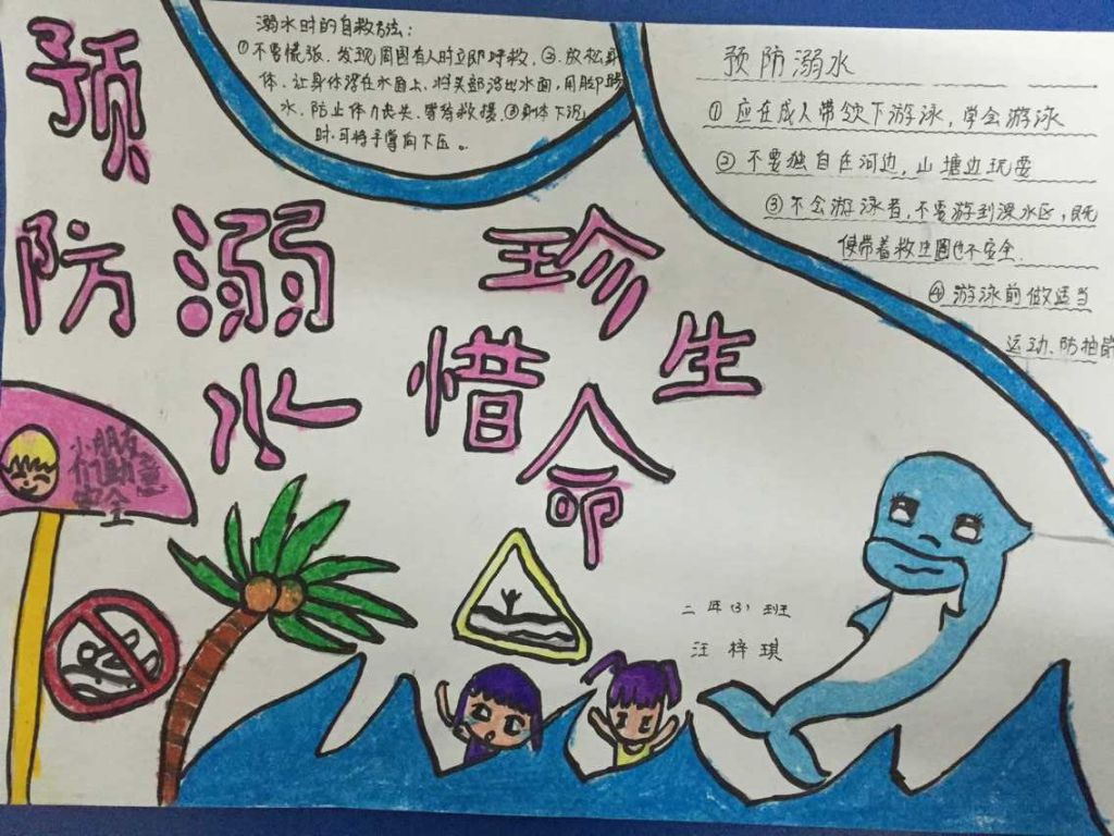 小学生溺水手抄报 小学生溺水手抄报