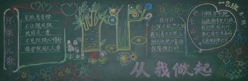 创卫黑板报图片大全