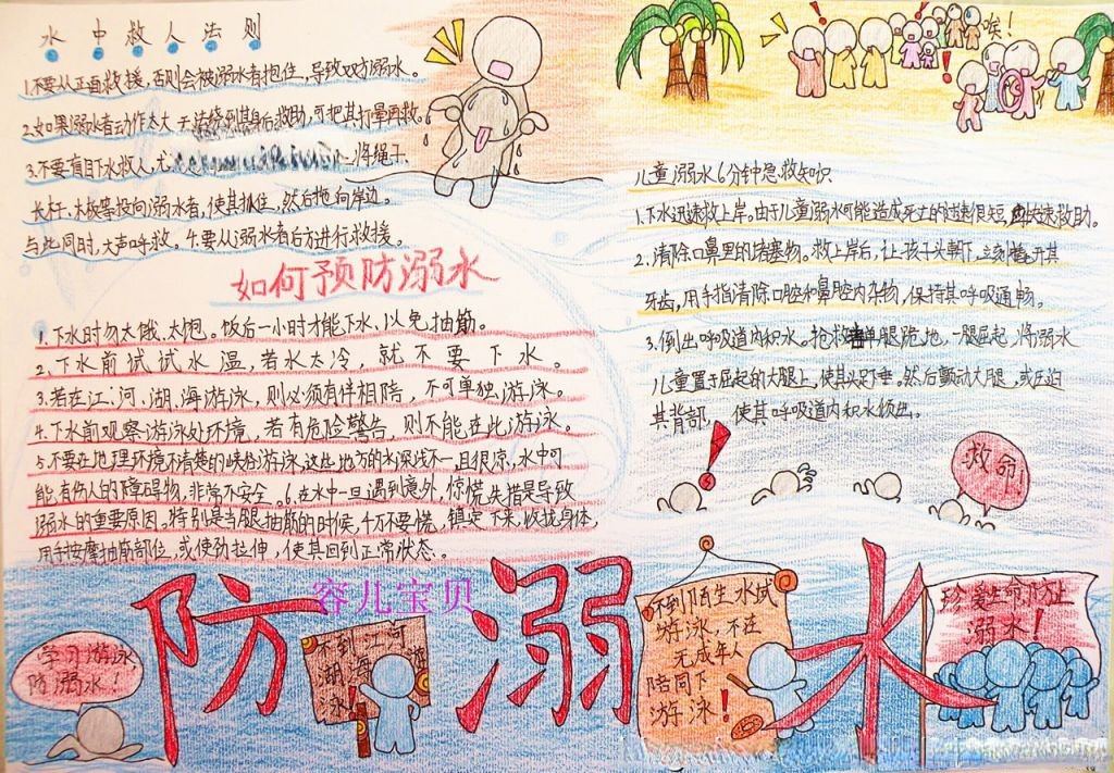 防溺水精品小报