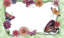 经典蝴蝶花边