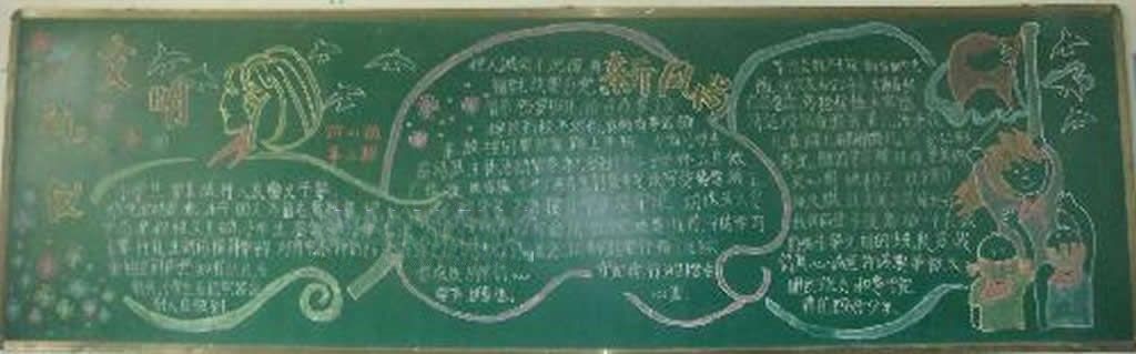 创建卫生城从我做起黑板报