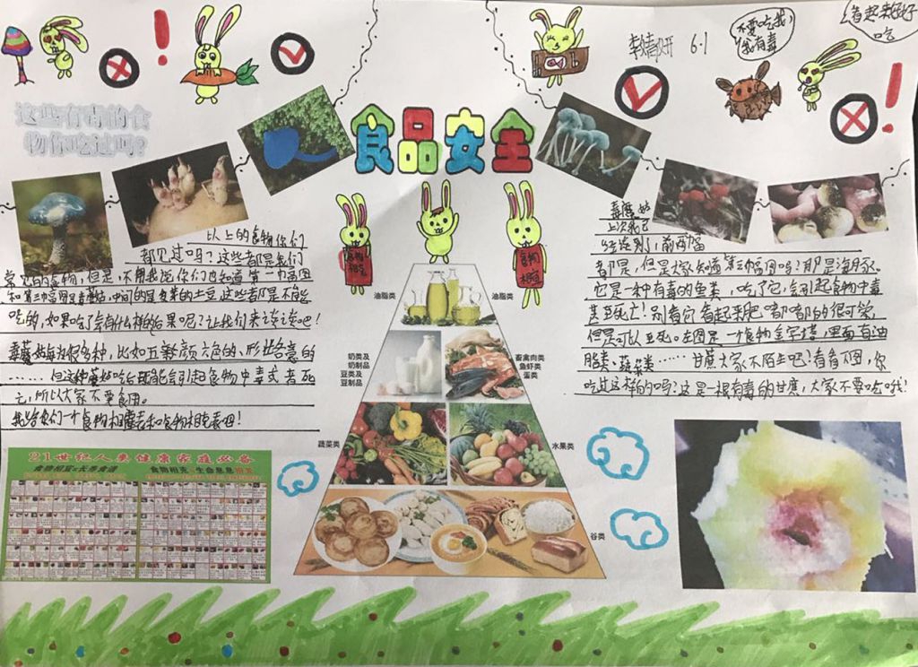 创建食品安全示范区手抄报
