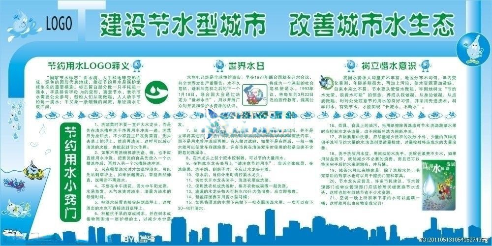 节约用水板报图片