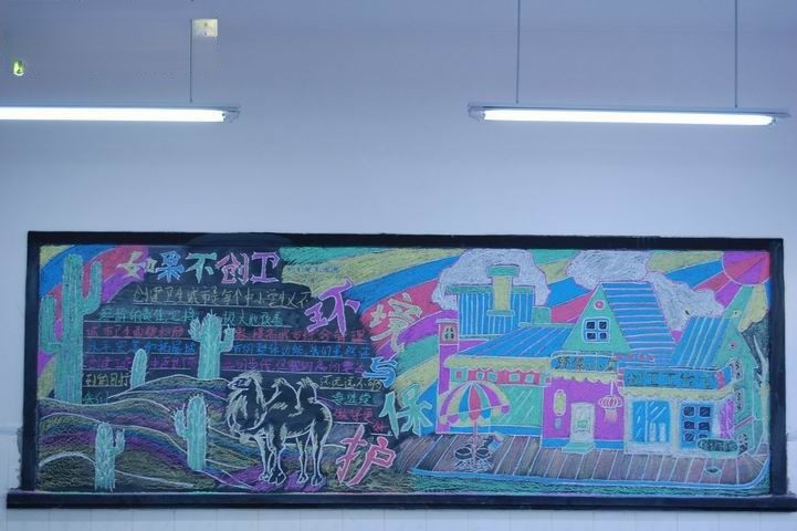 如果不创卫环境与保护主题黑板报