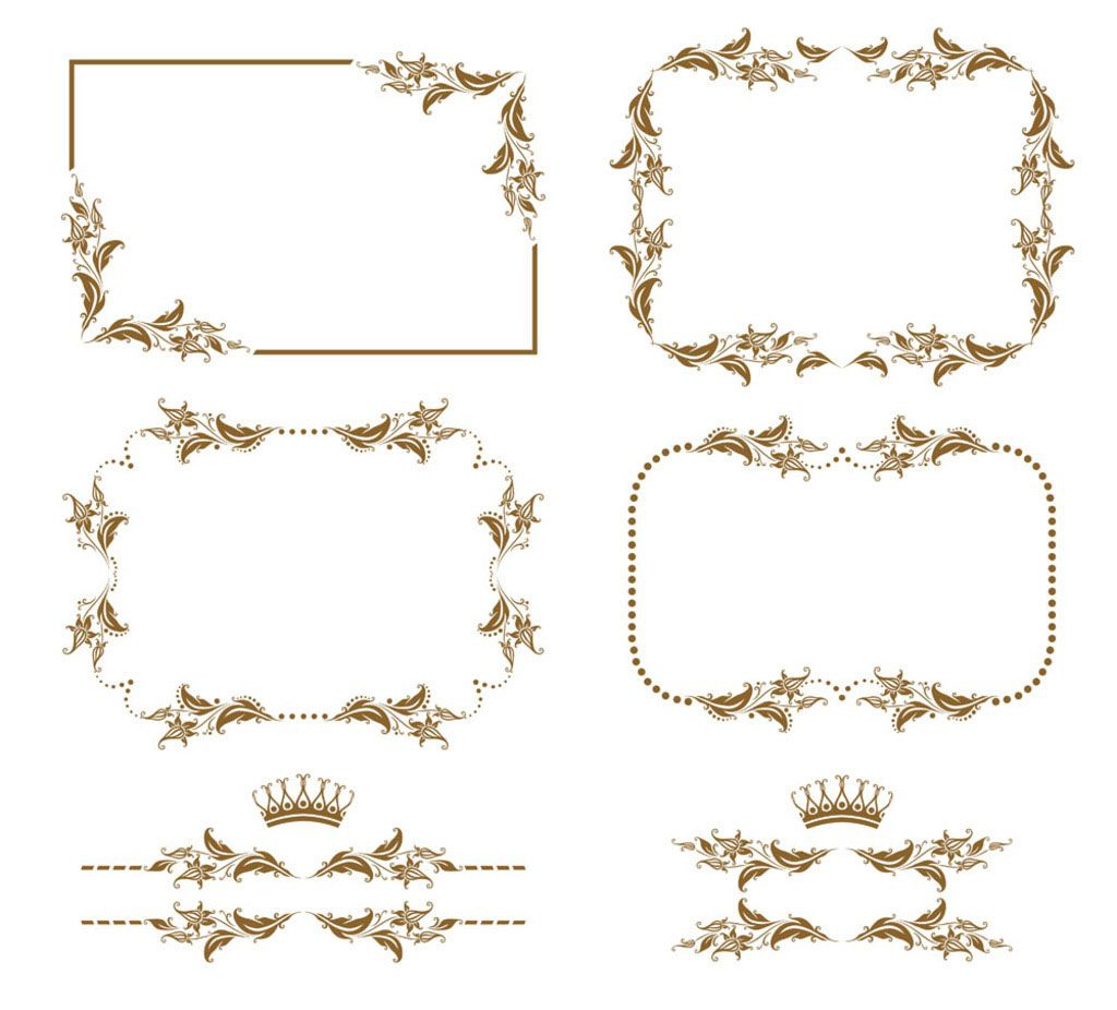 欧式典雅手抄报花边简单又漂亮