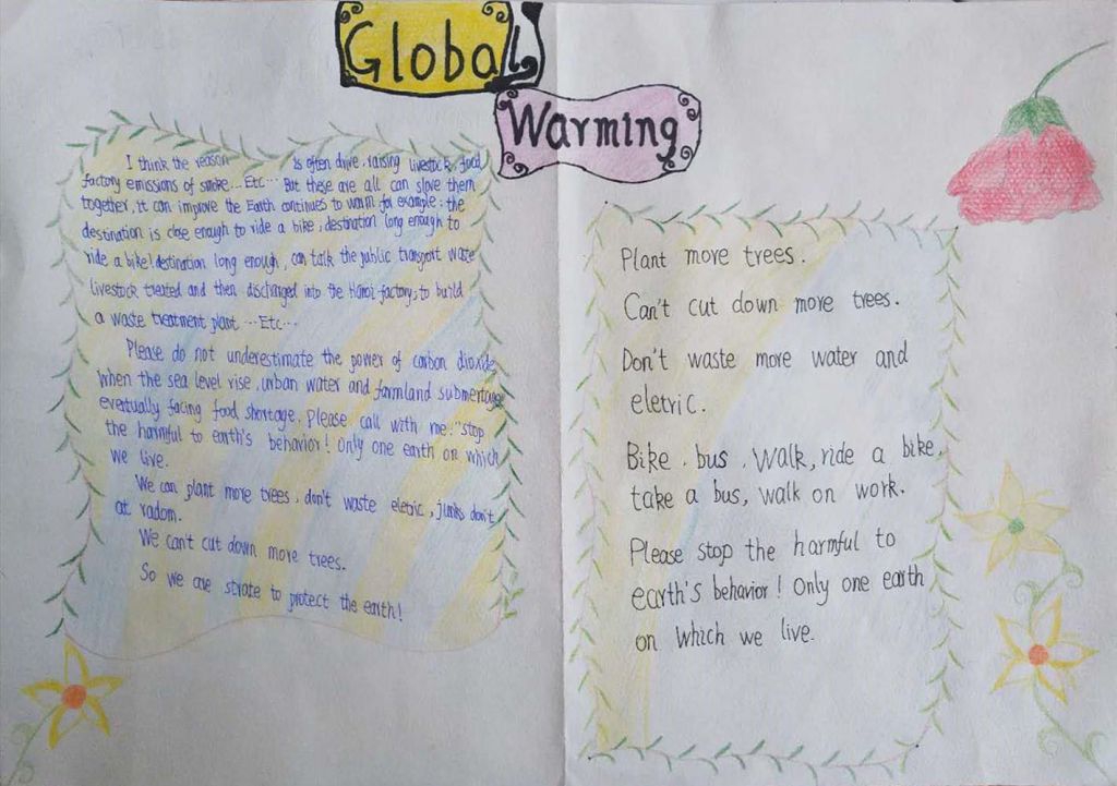 全球变暖话题手抄报，global warming