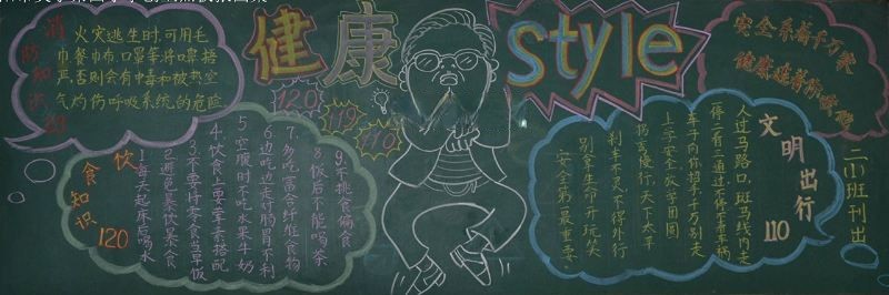 创卫黑板报图片大全