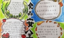 四年级孩子制作的食品安全手抄报