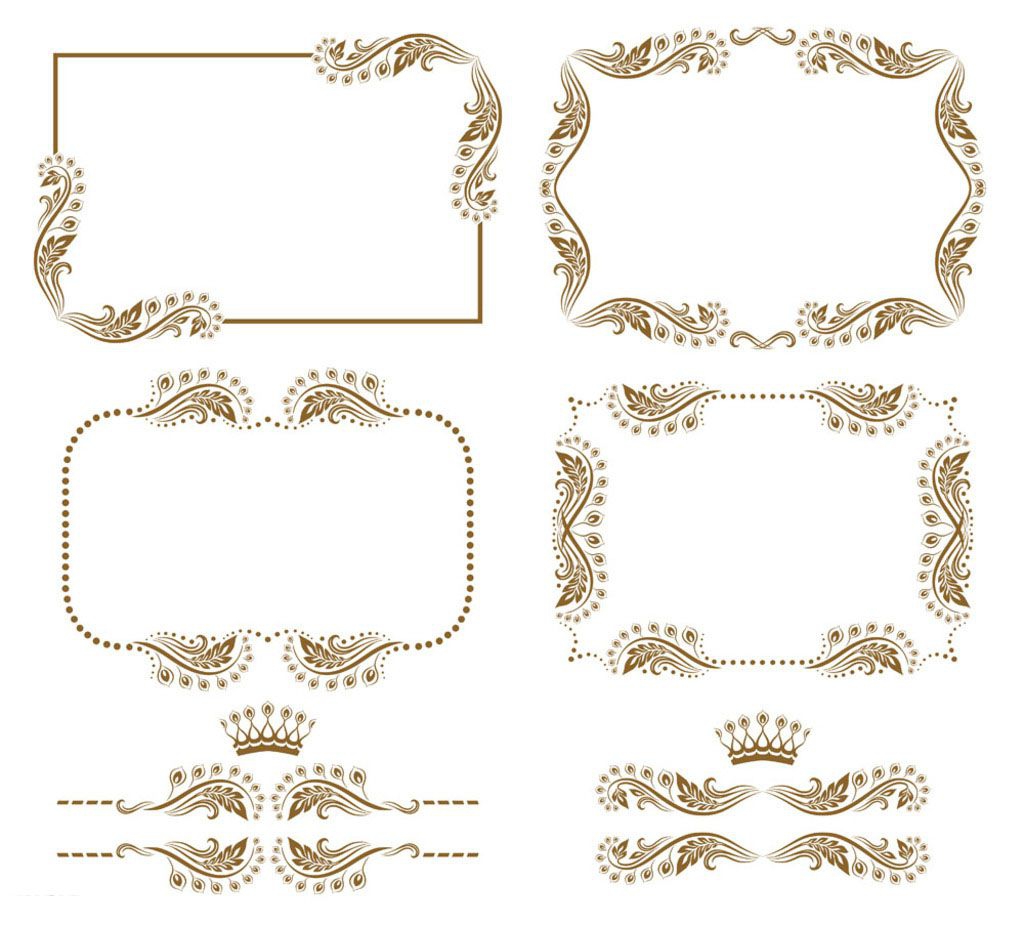 欧式典雅手抄报花边简单又漂亮