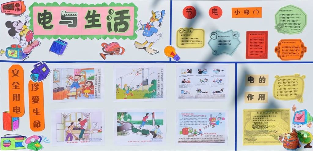 电与生活板报设计图 电与生活板报设计图