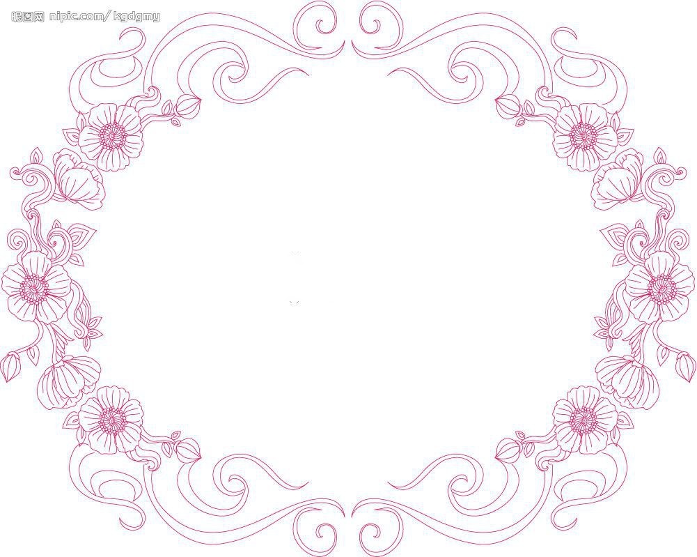 浅粉色手抄报花边 浅粉色手抄报花边
