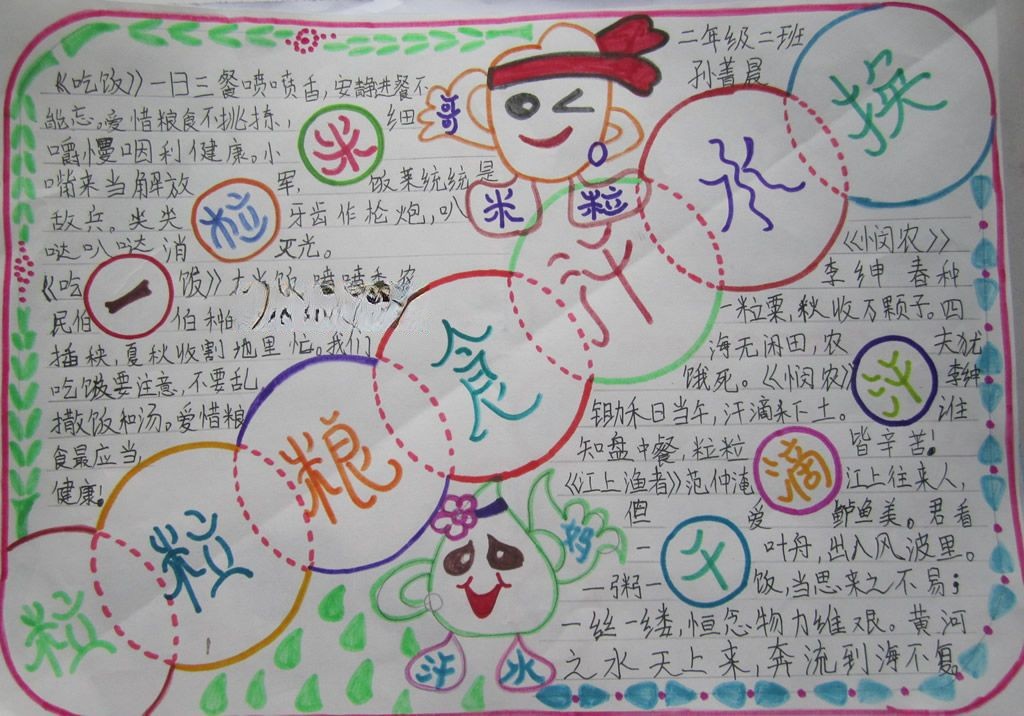 节约与我同行手抄报