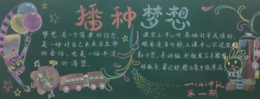 四月份黑板报作品