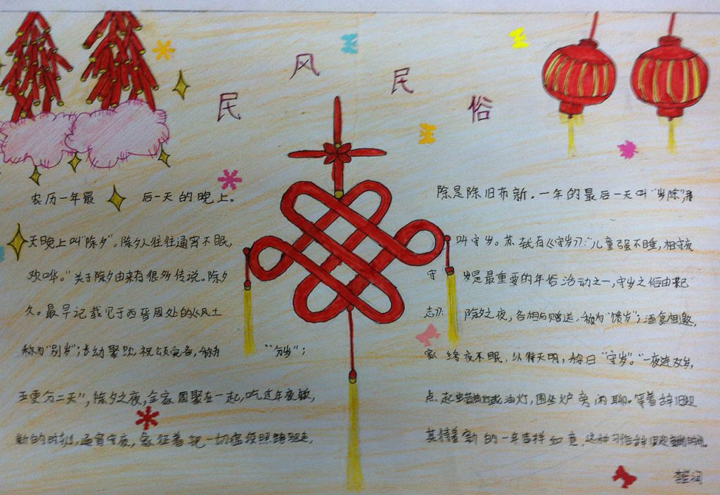 语文综合性作业:民风民俗手抄报 语文综合性作业:民风民俗手抄报