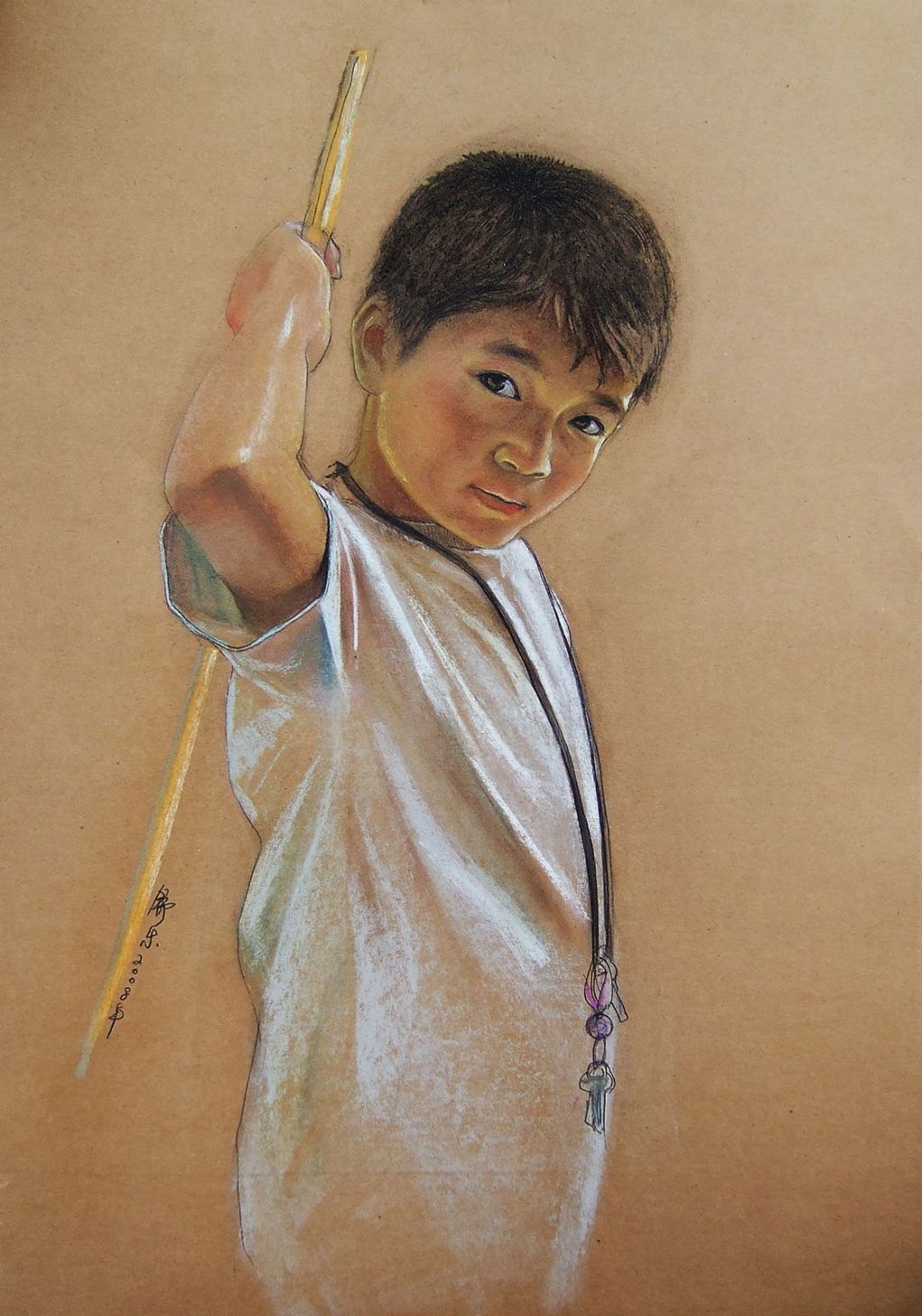 漂亮的粉笔画作品欣赏