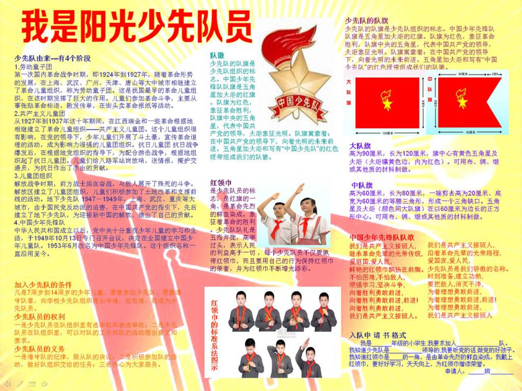 我是阳光少先队员手抄报图片