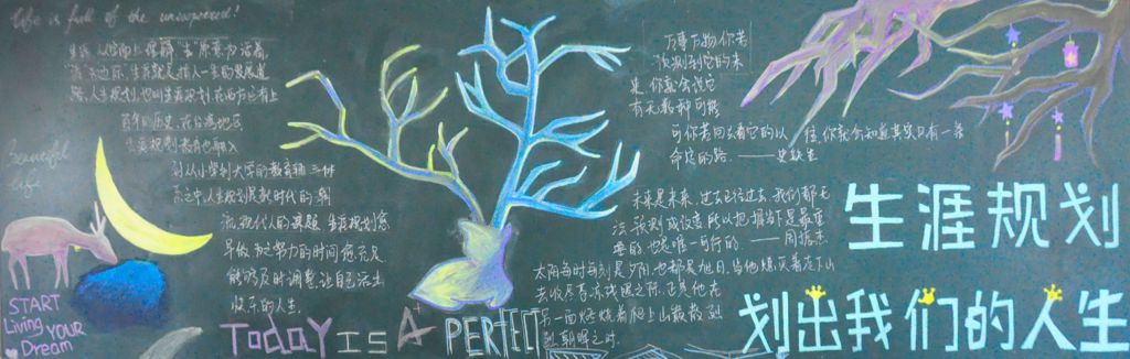 职业生涯规划黑板报图片大全
