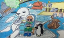 消融的冰川手抄报