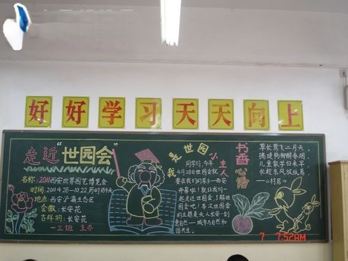 走近世园会黑板报作品